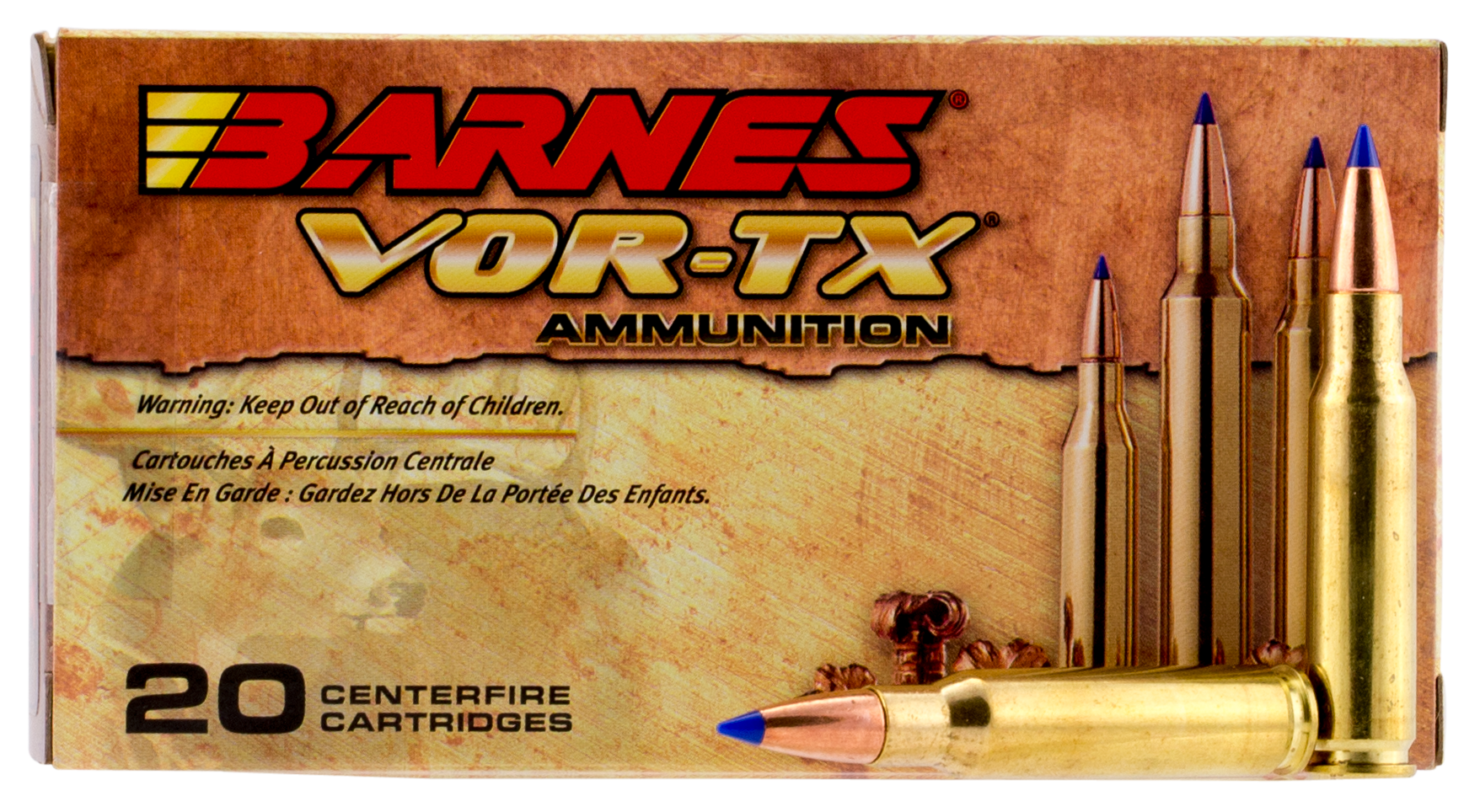 Barnes Bullets 30739 Vor Tx 300 Win Mag 190 Gr Lrx Boat Tail 20 Bx 10