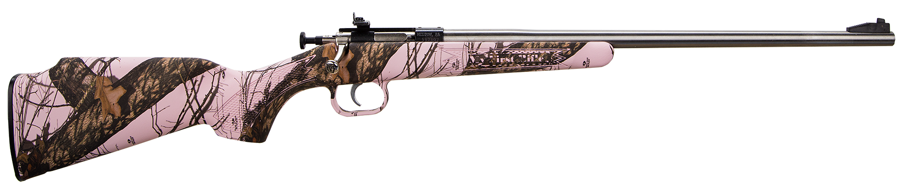Crickett 164 Single Shot 22 LR Bolt 22 Long Rifle 16.12" 1 Mossy Oak
