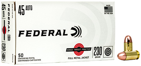 Federal Range And Target FMJ Ammo