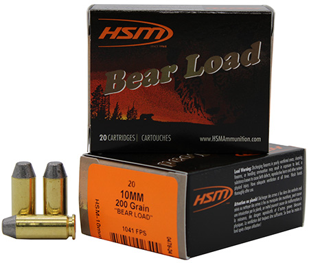 HSM Bear Load Flat Point FP RN Ammo