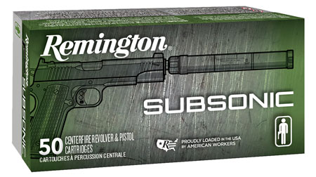 Remington Subsonic Luger Flat Nose Enclosed Base FNEB 10 Ammo