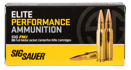 Sig Sauer Elite Performance FMJ Ammo