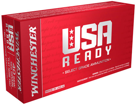 Winchester USA Ready Flat Nose FN 10 FMJ Ammo