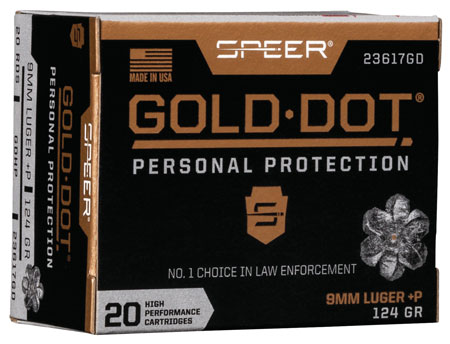 Speer Gold Dot Personal Protection Luger HP +P Ammo