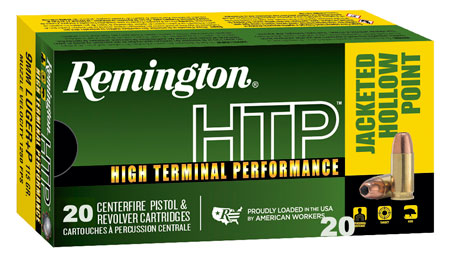 Remington HTP Luger 25 JHP +P Ammo