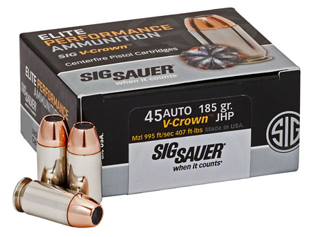 Sig Sauer Elite Defense V-Crown V 10 JHP Ammo