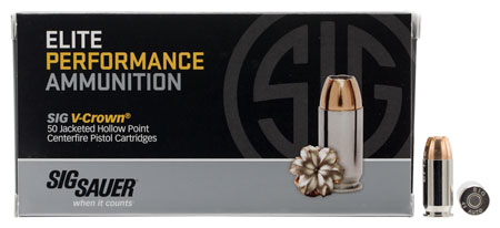 Sig Sauer Elite V-Crown JHP Ammo