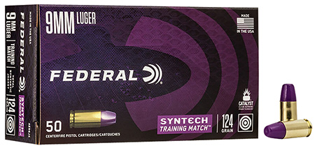 Federal Syntech Training Match Luger Total Jacket Flat Nose TSF Ammo