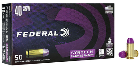 Federal Syntech Training Match Total Jacket Flat Nose Ammo