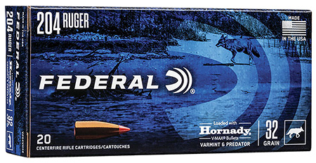 Federal Varmint & Predator Hornady V-Max VMX Ammo