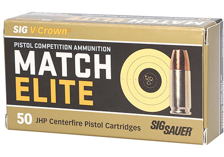 Sig Sauer Match Elite Competition Luger JHP Ammo