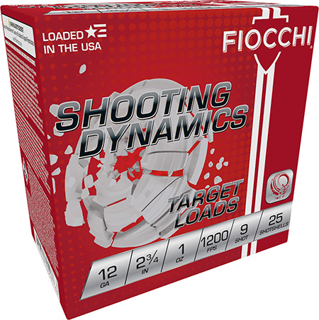 12 Gauge Ammo - Fiocchi Shooting Dynamics Target 1oz Fiocchi Shooting Dynamics Target 1oz Ammo