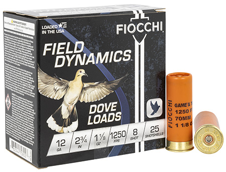 12 Gauge Ammo - Fiocchi Field Dynamics Dove & Quail 1-1/8oz Fiocchi Field Dynamics Dove & Quail 1-1/8oz Ammo