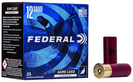 12 Gauge Ammo - Federal Game-Shok High Brass 1-1/4oz Federal Game-Shok High Brass 1-1/4oz Ammo