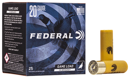 20 Gauge Ammo - Federal Game-Shok High Brass 1oz Federal Game-Shok High Brass 1oz Ammo
