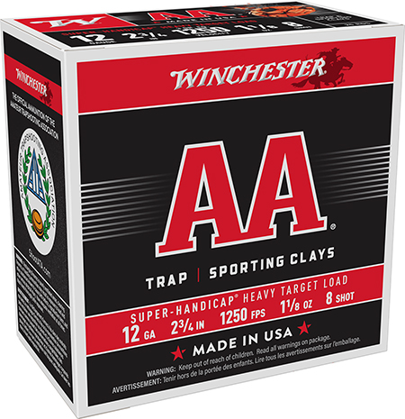 12 Gauge Ammo - Winchester Ammo AA Super Handicap Heavy Target 1-1/8oz Winchester AA Super Handicap Heavy Target 1-1/8oz Ammo