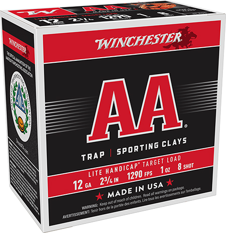 12 Gauge Ammo - Winchester Ammo AA Lite Handicap Target 1oz Winchester AA Lite Handicap Target 1oz Ammo