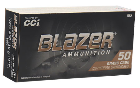 10mm Auto Ammo - CCI Blazer Brass FMJ CCI Blazer Brass FMJ Ammo