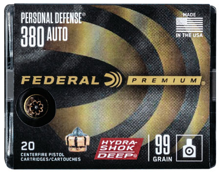 Federal Premium Personal Defense Hydra-Shok Deep HP Ammo