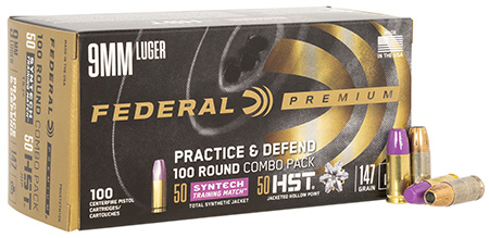 Federal Practice & Defend Luger HSTSynthetic Ammo