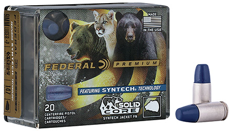 Federal Premium Luger Solid Core Synthetic Flat Nose Ammo