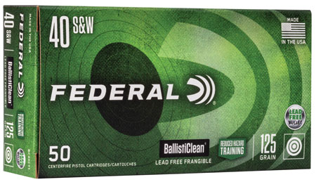 Federal BallistiClean Reduced Hazard Training Lead Free Frangible Ammo