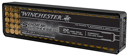 Winchester Super Suppressed Lead HP Ammo