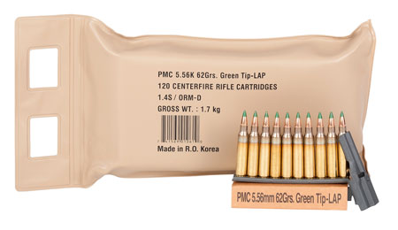 PMC BP X-Tac Battle Light Armor Piercing Green-Tip LAP 5 Ammo