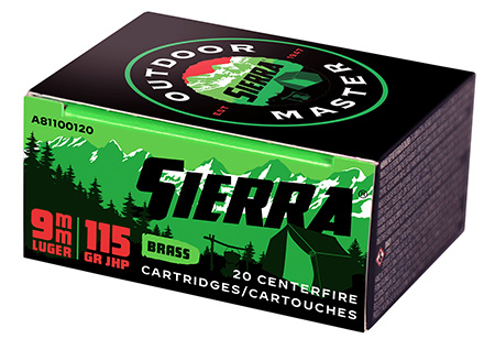 Sierra Outdoor Master Luger Jacket Sport HP Ammo