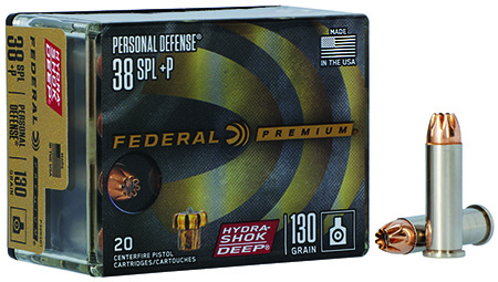 Federal Premium Personal Defense Hydra-Shok Deep HP +P Ammo