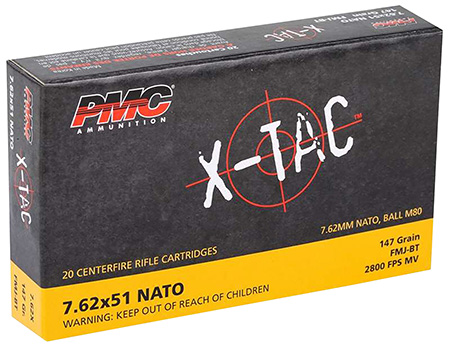 PMC X-Tac Boat-Tail BT FMJ Ammo