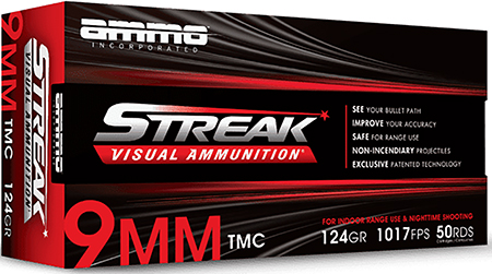 Ammo Inc Streak Visual RED Luger TMJ Ammo