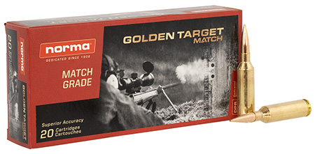 Norma Dedicated Precision Golden Target Match Boat-Tail BT Ammo