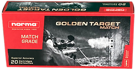 Norma Dedicated Precision Golden Target Match Boat-Tail BT HP Ammo