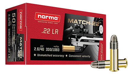 Norma Dedicated Precision Match Lead L RN Ammo