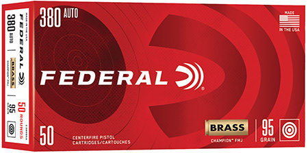 380 Auto Ammo - Federal Champion FMJ Federal Champion FMJ Ammo