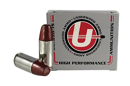 Underwood Hard Cast Flat Nose +P Ammo