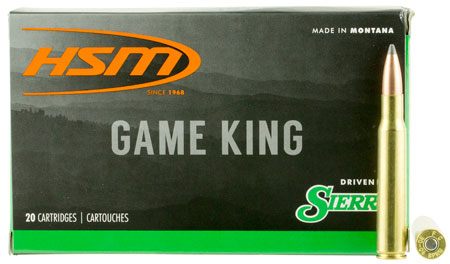 HSM Game King Springfield Sierra GameKing Spitzer Boat-Tail Ammo