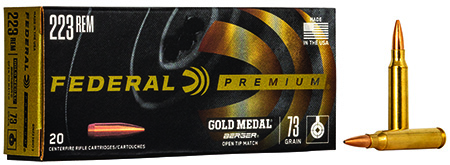 Federal Premium Gold Medal Berger Boat-Tail HP Ammo