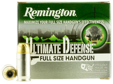 Remington Ultimate Defense Brass Jacket BJ HP Ammo