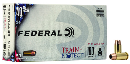 Federal Train Rotect Versatile V HP +P Ammo