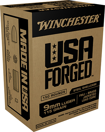 Winchester USA Forged Luger Steel 5 FMJ Ammo