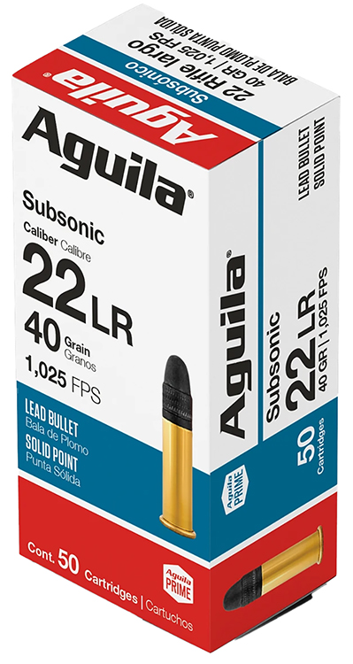 Aguila Subsonic Lead Solid Point Ammo
