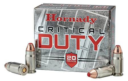 9mm Ammo - Hornady Critical Duty FlexLock +P Hornady Critical Duty FlexLock +P Ammo