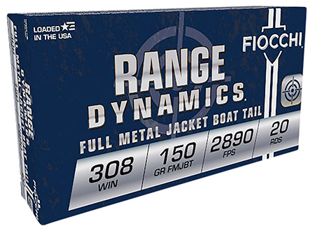 Fiocchi Training Dynamics Boat-Tail BT FMJ Ammo