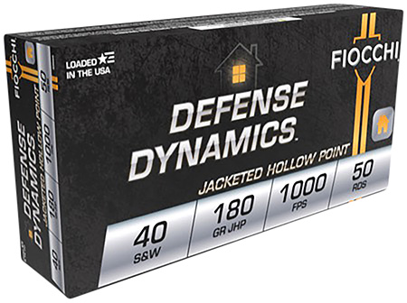 40 S&W Ammo - Fiocchi Defense Dynamics JHP Fiocchi Defense Dynamics JHP Ammo