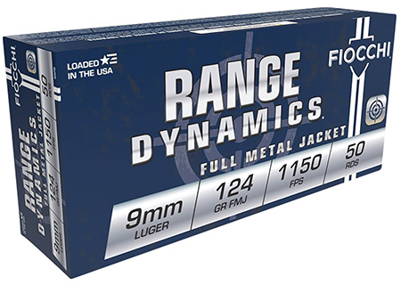 Fiocchi Range Dynamics Luger FMJ Ammo