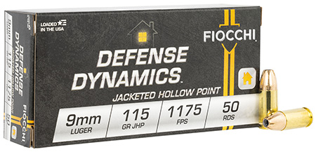 Fiocchi Defense Dynamics JHP Ammo