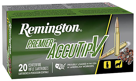 Ammo Premier AccuTip-V Remington Boat-Tail ATVBT 10 Ammo