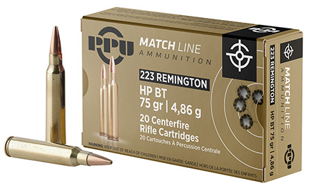 PPU Match Boat-Tail BT HP Ammo